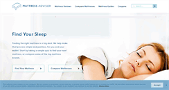 Desktop Screenshot of mattressadvisor.com
